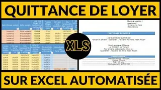 Mod&egrave;le Quittance De Loyer Excel et Pdf (Gestion Locative Automatis&eacute;e)