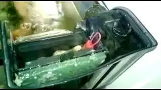 Filtro de cascada que se desparrama. Acuarios.