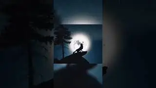 #wolf #howling Wolf howling at the moon.