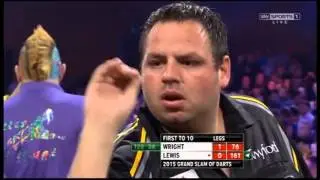 2015 Grand Slam of Darts Round 2 Wright vs Lewis  pt1