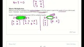 Matrix Unit Lesson 1 - Operations with Matrices