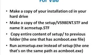 How to install VB6.0 & VB5.0 on window 7