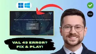 How to Fix Valorant Error Code VAL 43 (Login Fix 2025)