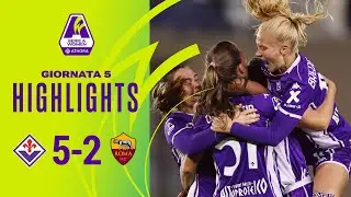 Fiorentina-Roma 5-2 | Doppietta di Bredgaard nella manita alle giallorosse | #SerieAWomenAthora