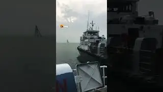 Crew change by speed boat #shorts #trending #travel #deepsea #ship #ytshorts #deepocean #viralshorts