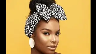 (DIY)  HOW TO MAKE AFRICAN PRINTS  HEAD BAND WITH BOW.