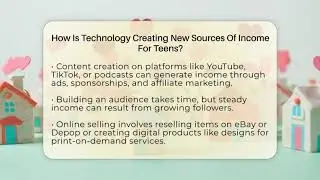 How Is Technology Creating New Sources Of Income For Teens? - The Teen Economist