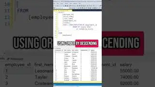 SQL interview question: Use a window function to rank employees by their salary within each
