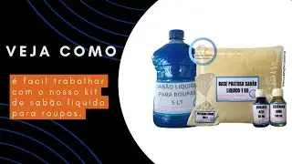 VEJA COMO &Eacute; F&Aacute;CIL FAZER SAB&Atilde;O LIQUIDO PARA ROUPA USANDO NOSSO KIT   #dicasdesaboaria