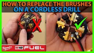 How To Replace The Brushes on a Milwaukee M18 Cordless Drill