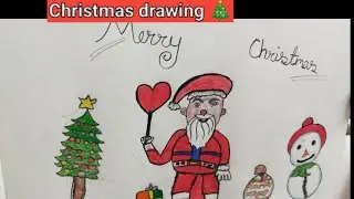 Christmas drawing 🎄||Santa Claus🧑‍🎄🎁🎈||25 December,2025
