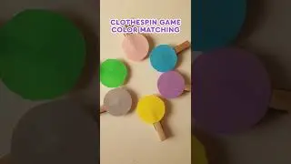 Clothespin Ice Cream Color Matching Game for Kids| Kids Crafts #kidsvideo #forkids #kidscraft