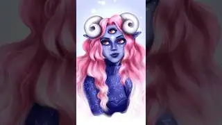How I Drawing elf girl #fantasy #elf #girl #beautiful #procreate #beautifulgirl #woman #fairy