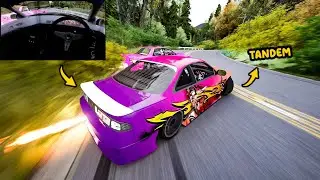 Nissan S14 and Nissan R32 Left Lane Only Tandem Drifting | Assetto Corsa 4K