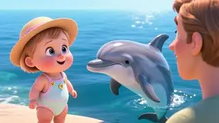 Dolphin Splashing Fun 🐬🎶 Exciting Water Play Song for Kids | Baby Ocean Adventure Rhyme