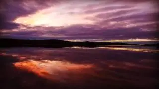 Alaska sunset on the lake