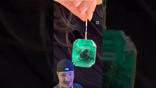 280 Plus Carat Columbian Emerald Shown on Sandrine Merle's IG! #shorts #emerald #gems #raregems #wow
