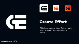 Monogram Logo Design In Pixellab | How To Design CE Logo In Pixellab | Aman GFX