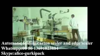 automatic folding carton sealer and edge sealer,auto carton folding machine