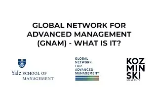 Global Network for Advanced Management (GNAM) &ndash; what is it?