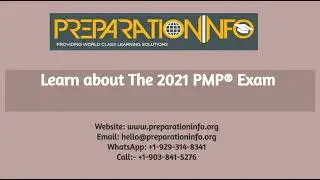 Learn more about the PMP Exam 2021- PreparationInfo