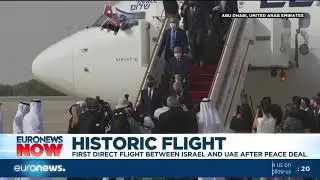 First direct flight between Israel and UAE after peace deal