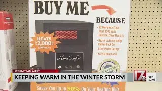 Keeping warm in the winter storms