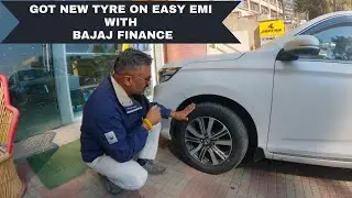 Got new Tyre for Honda Amaze on Easy EMI through Bajaj Finance