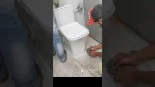 one piece western commode fitting video/how to INSTALLATION one piece western commode