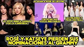 ROSÉ Y KATSEYE PIERDEN SUS NOMINACIONES AL GRAMMY +ACUSAN A ROSE DE LYPSYNC Y KATSEYE DE MALAS VOCES