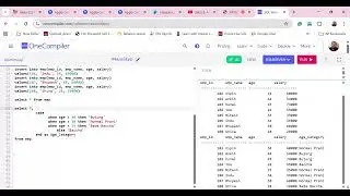 Data Analytics Course Batch 107 SQL Training : Session 6