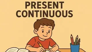 Present continuous tense/helping verbs is,am,are+verb+ing 