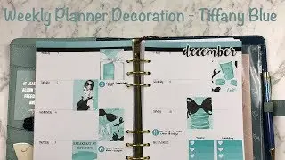 Weekly Planner Decoration - Tiffany Blue