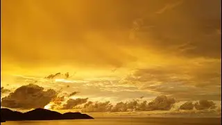 Warm Golden Hour | SUNSET sky time lapse with ROMANTIC music | XQX
