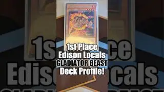 1st Place Locals GLADIATOR BEAST Edison Format Deck Profile! #yugioh #decklist #edisonformat