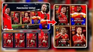 Upcoming Monday Big Time Manchester United Pack In eFootball 2024 Mobile | Players Boosted Ratings