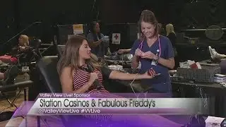 Megan Telles donates blood on Valley View Live!