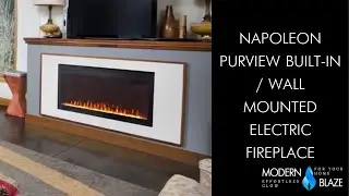 Napoleon PurView Built-in / Wall Mounted Electric Fireplace