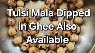 Tulsi mala dipped in ghee also available #originaltulsimala #tulsikanthimala #vrindavantulsimala