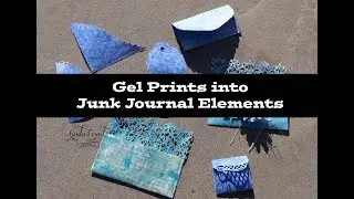 #thanks4watchingart Gel Prints into Junk Journal Elements