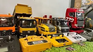 RC #8 R/C truck konstruksi, dump truck huina, truck trailer, truk molen, excavator, rc loader huina