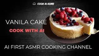 AI Chef Bakes Vanilla Cake 🎂 | Calming ASMR Baking | No Talking