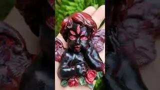 Demon Cherub 😈 #cherub #darkromance #gothic #goth  #halloweendecor #gothdecor