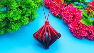 Christmas ornaments with glitter foam sheet paper.Christmas ornaments 2025.#cristmasdecor #craft