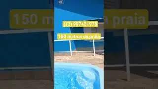Casa com ed&iacute;cula no Centro de Peru&iacute;be SP, 150 metros da praia. valor 790 mil . (13)997431978
