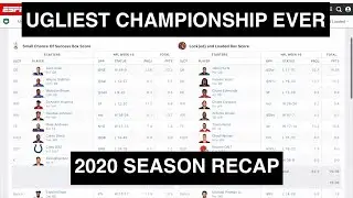 2020 Fantasy Football Champion | *UGLIEST CHAMPIONSHIP EVER - 14TM* (Season Recap)