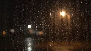 Rain Window ASMR | Gentle Rain | Streetlight | Deep Sleep | 3 Hours #16