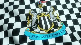 Newcastle United Football Club Logo Flag Animation Loop