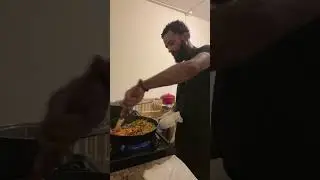 Dominican dumplings with salami sauce