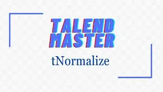 How to use tNormalize component in talend?